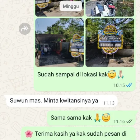 Pengiriman Papan Bunga Duka Nyamok Kajen
