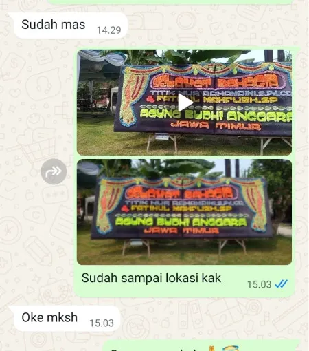 Pengiriman Papan Bunga Nyamok Kajen